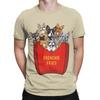 French Bulldog Frenchie Fries Graphic Funny 100 Cotton TShirt French Bulldog Tops Tees For Unisex