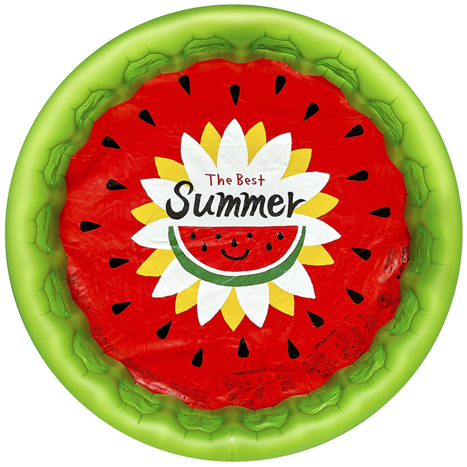 

Igarashi Watermelon Pool 105 x 25 cm 1 chamber Small Approx. (inflated size) PLA-105SV GR/RD