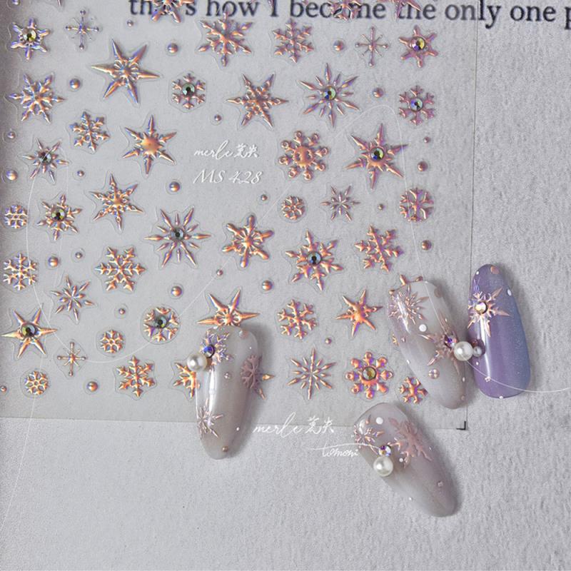 1 pz Adesivi per Nail Art Oceano 5D Estate Stella Marina Conchiglia Decalcomanie per Unghie Decorazione Y2K Forniture per Nail Art in Rilievo Cursore per Manicure