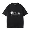D06-111 MINISO 2026 Summer POLO SPORT Classic Logo Men Women 100% Cotton T-Shirt Casual Short Sleeve O-Neck Top