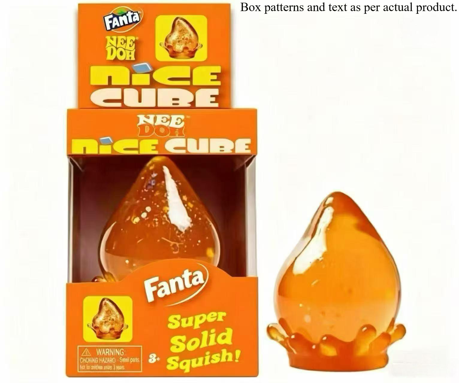 Dr Pepper X Needoh Nice Cube Squishy Langzaam Rijzend Zacht Knijpbare Fidget Cube Stress Angst Verlichting Sensorisch Decompressie Speelgoed oranje