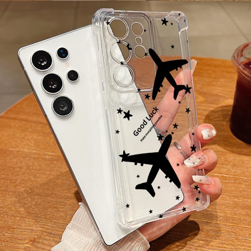 Travel Map Pattern Phone Case For Samsung Galaxy A57 A37 A17 A56 A16 A55 A36 A26 A15 A35 A54 A53 5G Clear Shockproof Soft Cover