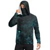 Men's Shirt With Mask Lightweight Long Sleeve Hooded Hiking Fishing Performance