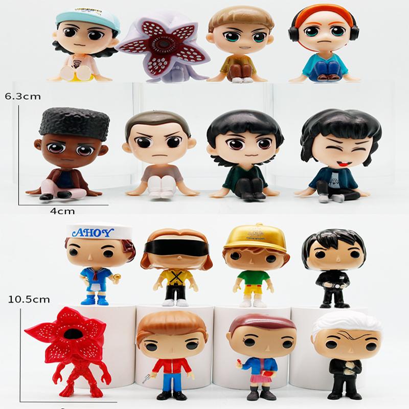 IL film 8 Pezzi/Set Stranger TV Plays Will Byers Eleven Action Figure Bambola Carina Modello da Collezione Giocattoli Regali per Feste di Compleanno