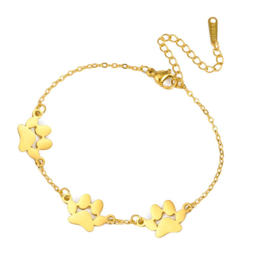 Pet Cat Dog Hip Hop Couple Bracelets Unisex Jewelry Valentine's Day Gift Accessories