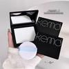Kekemood Skin-Friendly Waterproof Setting Powder Cake - Long-Lasting, Oil Control for Dry/Oily Skin, White, Easy-Wear Formula