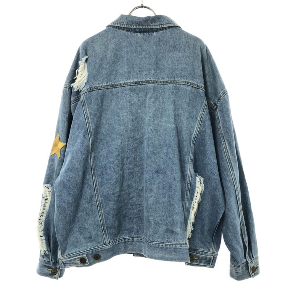 The Quintessential Quintuplets Nakano May Embroidery Denim Jacket Men's Used