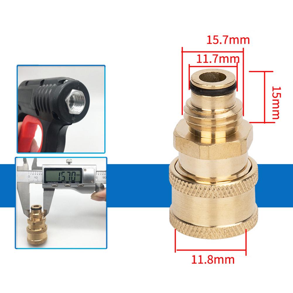 High Pressure Washer Connector 1/4 Inch Quick Release Connector Coupler Fitting For Garden Hoses Car Washer Lance Connector G1/4