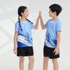 Badminton-Uniformen, kurzärmelige Anzüge, Herren- und Damen-Sport-Schnelltrocknungs-Tischtennis-Uniformen, Kinder-Komplettsets mit Trikots, Klassenuniformen