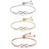 Zircon Lucky Symbol Bracelet Light Luxury Bowknot Bracelet Knot Design Hand Chain  Wedding Jewelry