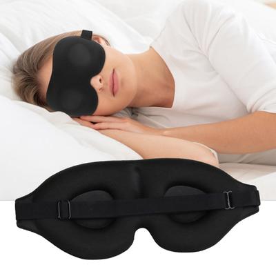 Sleep Eye Mask Zero Eye Pressure 3D Sleep Mask 100% Light Blocking Night Blindfold Skin-Friendly Breathable Eye Shade Cover for Travel Sun Protection