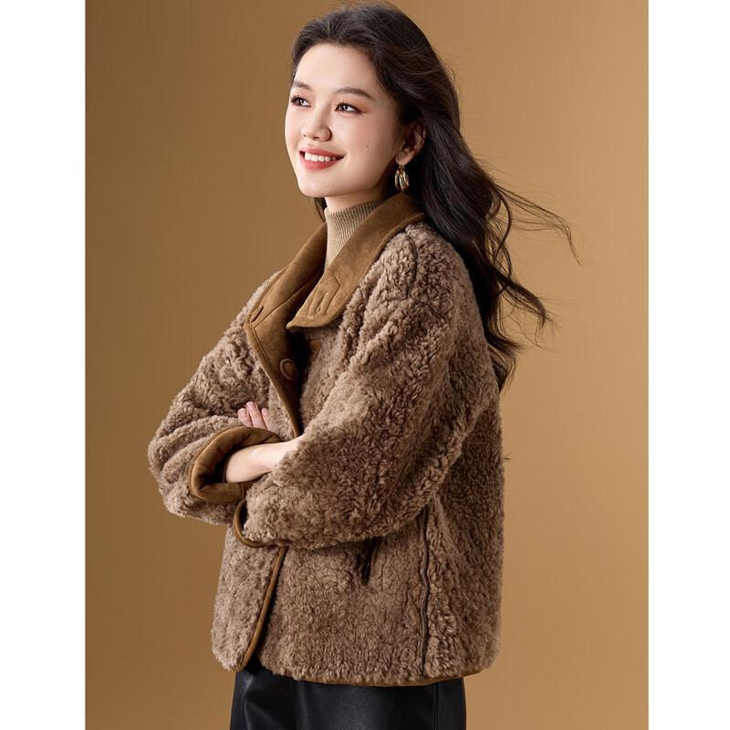 Women's Reversible Faux Suede & Lamb Wool Jacket