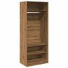 VidaXL Garde-robe chêne artisanal 80x50x200 cm bois d'ingénierie, armoire de rangement, organisateur de garde-robe, armoire, 3307701