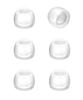 JVCKENWOOD EP-FX2S-Z Replacement Ear Tips Silicone 6-Pack Small Size Clear