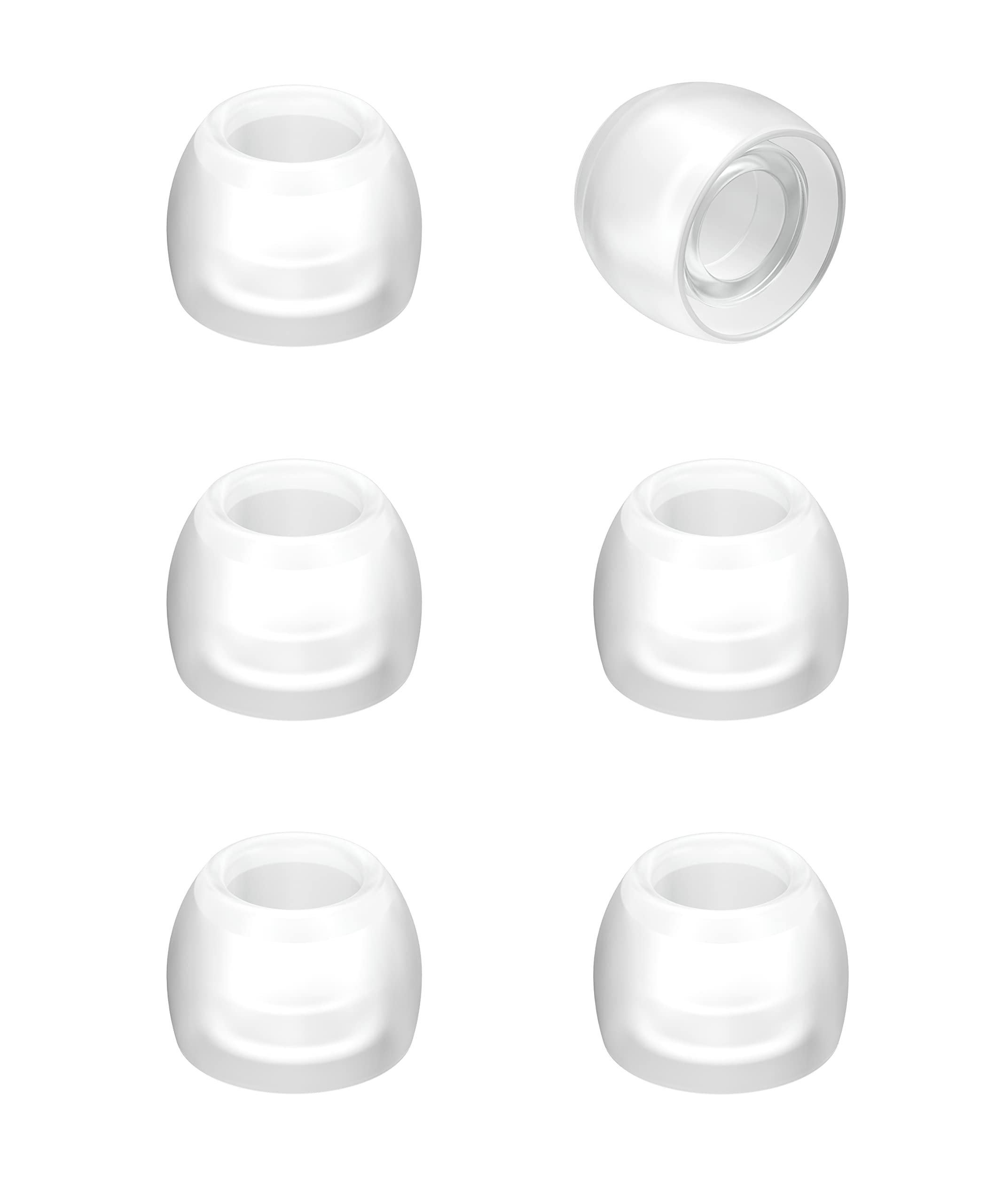 JVCKENWOOD EP-FX2S-Z Replacement Ear Tips Silicone 6-Pack Small Size Clear