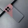Funda Para POCO X6 Pro Carcasa Patrón de Textura de Fibra de Carbono PC Dura Mate Para Xiaomi POCO X6Pro 5G Funda Delgada Parachoques Ultra Delgado