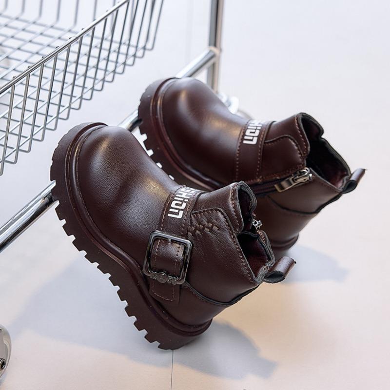 Unisex Kids Casual Mid Calf Martin Boots For Boys And Girls