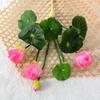 Lifelike Artificial Lotus Flower Beautiful Simulation Lotus Mini Silk Lotus  Home Office