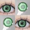 Eyeshare 2Pcs Red Contact Lenses 14.5mm Contact Lenses Big Doll Eye Color Iris For Eyes Natural Cosmetics Annual Contacts