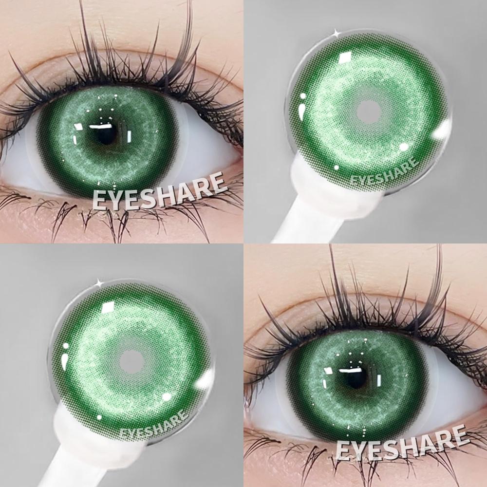 Eyeshare 2Pcs Red Contact Lenses 14.5mm Contact Lenses Big Doll Eye Color Iris For Eyes Natural Cosmetics Annual Contacts