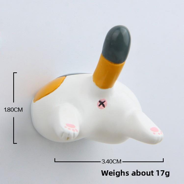 Cartoon Cute Cat Butt Shape Resin Magnetic Refrigerator Decoration Gifts For