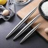 Fish Belly Flour Stick Rolling Pin, Creative Baking Tool with Pointed Ends, 304 Stainless Steel for Home and Hotel Use