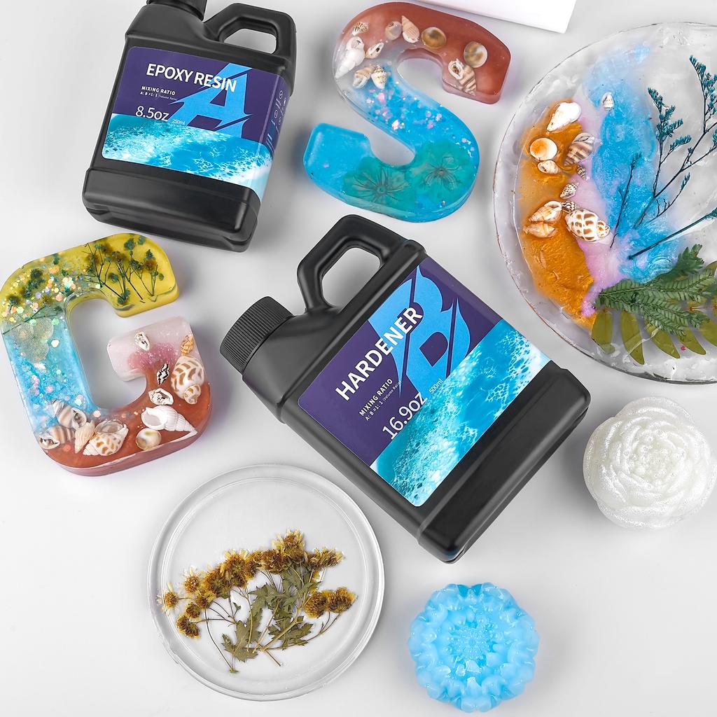 Epoxidharz-Schnelltrocknungskleber AB-Aushärtung Epoxidharz-Hartkit Vorgemischtes Resina Transparenter solaraktivierter Kleber für Schmuck