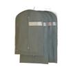 Gray Garment Protective Bags with Clear Window, Foldable Zippered Design for Closet Storage of Suits Dresses and Travel