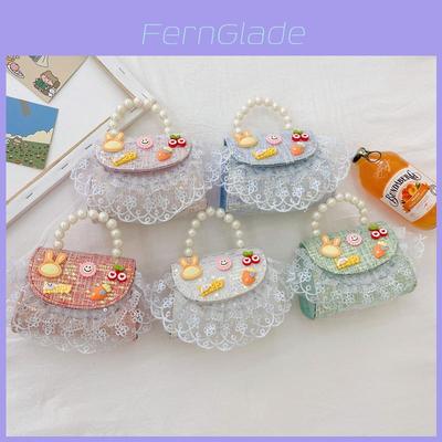 Childrens Pearl Handbag With Shockproof Design For Daily Use