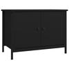 VidaXL Meuble TV avec portes noir 60x35x45 cm bois d'ingénierie 826295