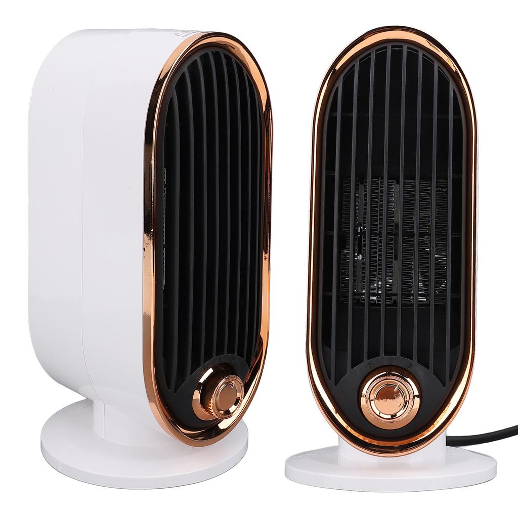 Desktop Space Heater Office Indoor Small Quiet Portable Vertical Hot Cold Dual Use White