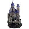 Aquarium Castle Decoration Simulated Resin Hideout Cave Fish Tank House Ornament for Freshwater Saltwater