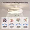 Dream Bubble 42-inch Double Wave Invisible Ceiling Fan with LED Light
