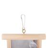 Creative Parrot Bird Mirror Toy with Small Bells Articles Parrot Interactive Pet Bird Toy for Parrot Bird Swing Toy