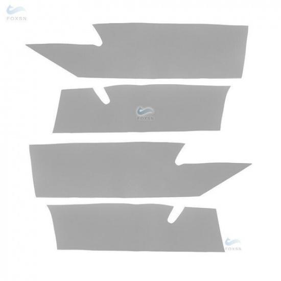 4Pcs Gray Leather Car Interior Door Panels Cover Trim For Mazda 3 2011 2012 2013