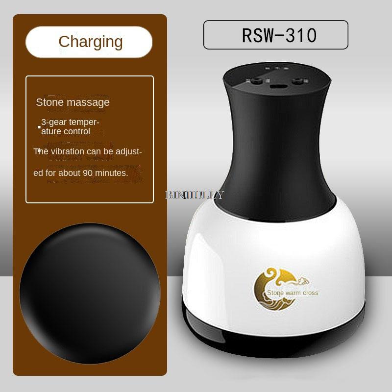 Electric Sauna Stone Gua Sha Massager Chinese Therapy Machine Anti Cellulite Body Vibrator Heating Spa Sauna Relaxation Device