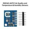 ENS160/AHT21 Integrated Air Quality Sensor Module Temperature and Humidity Sensor High Accuracy for CO2 TVOC Etc Gas Monitor