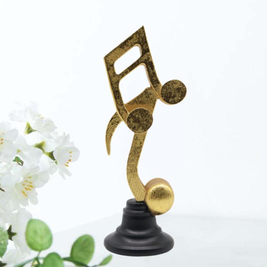 Music Note Sculpture Musical Sculpture Statue Musical Figurine Musiccal Note Statue for Office Fireplace Bedroom Desk Cabinet