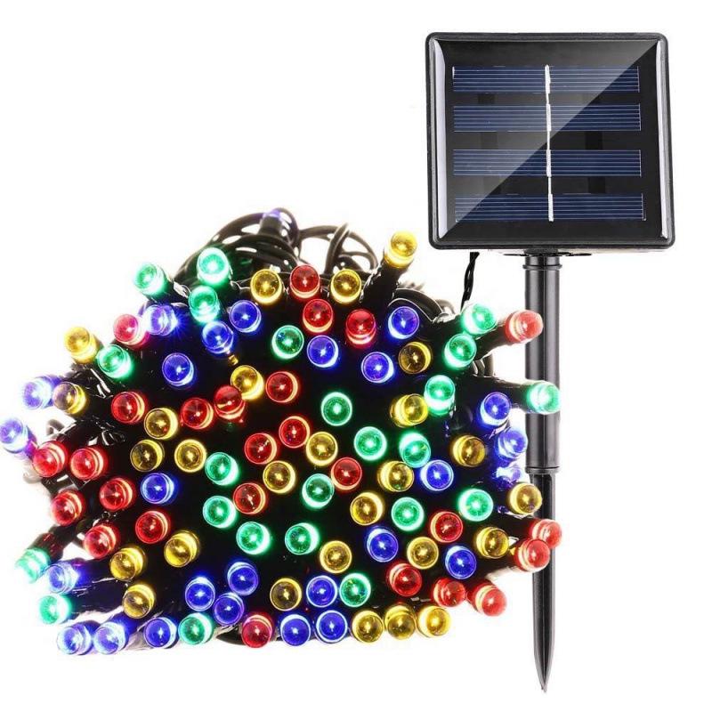 Outdoor Waterproof Solar LED Star Fairy String Lights for Christmas and Garden Decoration