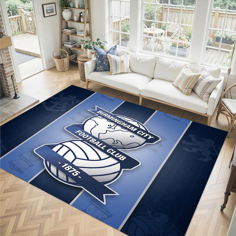 Birmingham City Design Crystal Velvet Carpet Cozy Non?Slip Printed Rug For Bedroom Living Room Entrance