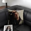 ZZayn MalikK Singer Cushion Cover Natural Linen Organic Fabric DoubleSided Printing Sofa Home Decor Gift Pillow Case