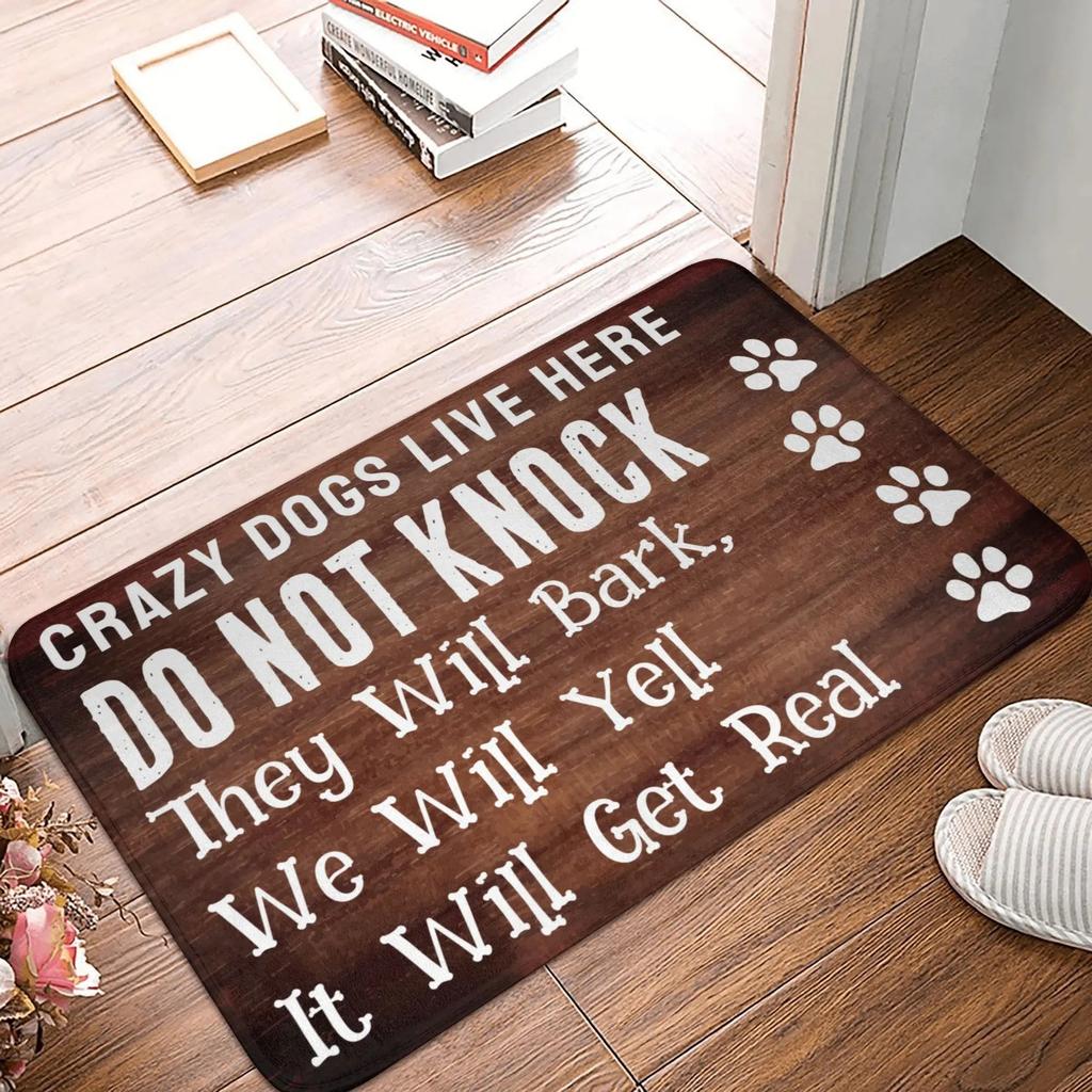 Tier Cartoon Muster Teppich Lustige Katzen und Hunde Rutschfeste Fußmatte Geeignet für Eingangstürmatte Schlafzimmer Küchenteppich