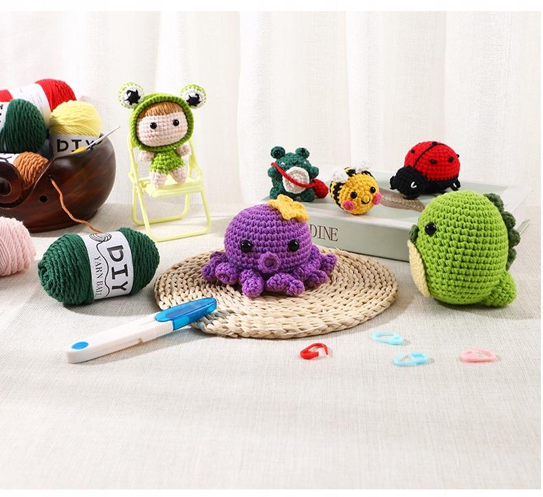 Crochet Kit Complete Diy Gift Kids Plant