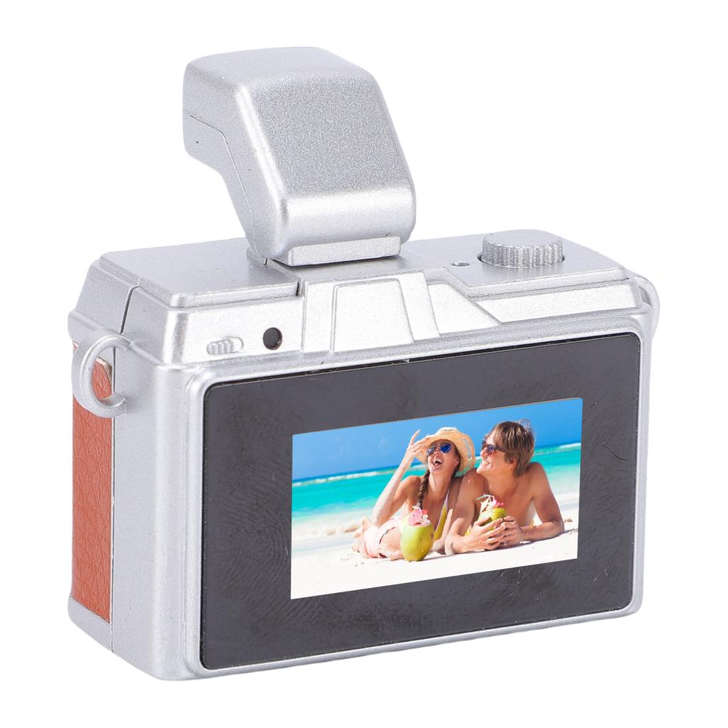 Compact Retro Digital Camera 1080P 0.96 Inch Color Screen Tiny Vintage Keychain Vlog Camera for Travel