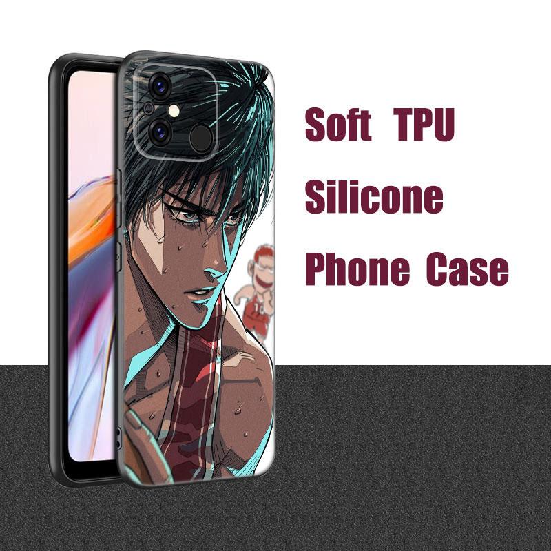 Anime Slam Dunk Black Silicone Phone Case For Xiaomi Redmi 7A 8A 9A 10A 11A 9C 10C 12C 13C 11 Prime A1 A2 Plus 12 4G Note 9T 12R