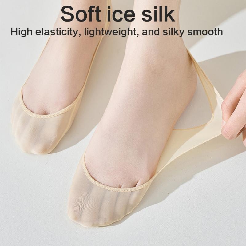 Antislip Strap Half Toe Invisible Low Cut Liner Socks Ball of Foot Cushioned No Show Padded Half Socks For Women Heel