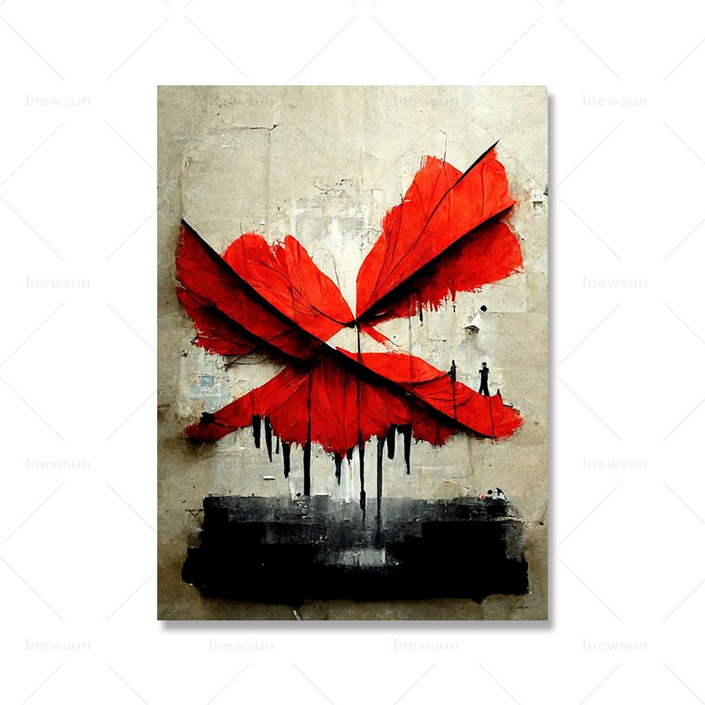 Banksy Street Graffiti Decorative Canvas Painting Smartphone Girl Art Poster Abstract Figure Mural Room Wall Decoration Prints