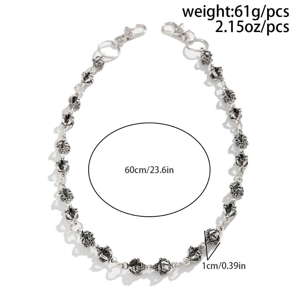 Punkowe Spodnie Łańcuch do Portfela Hip Hop Metalowy Łańcuch do Spodni Modny Hipsterski Łańcuch do Jeansów Dla Kobiet Mężczyzn