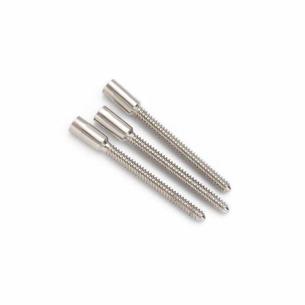 10 Pieces Stem Extensions Extenders Repair Watch Crown Stems 0.9mm Threads for Self Repairers Watchmakers Watch Accessories