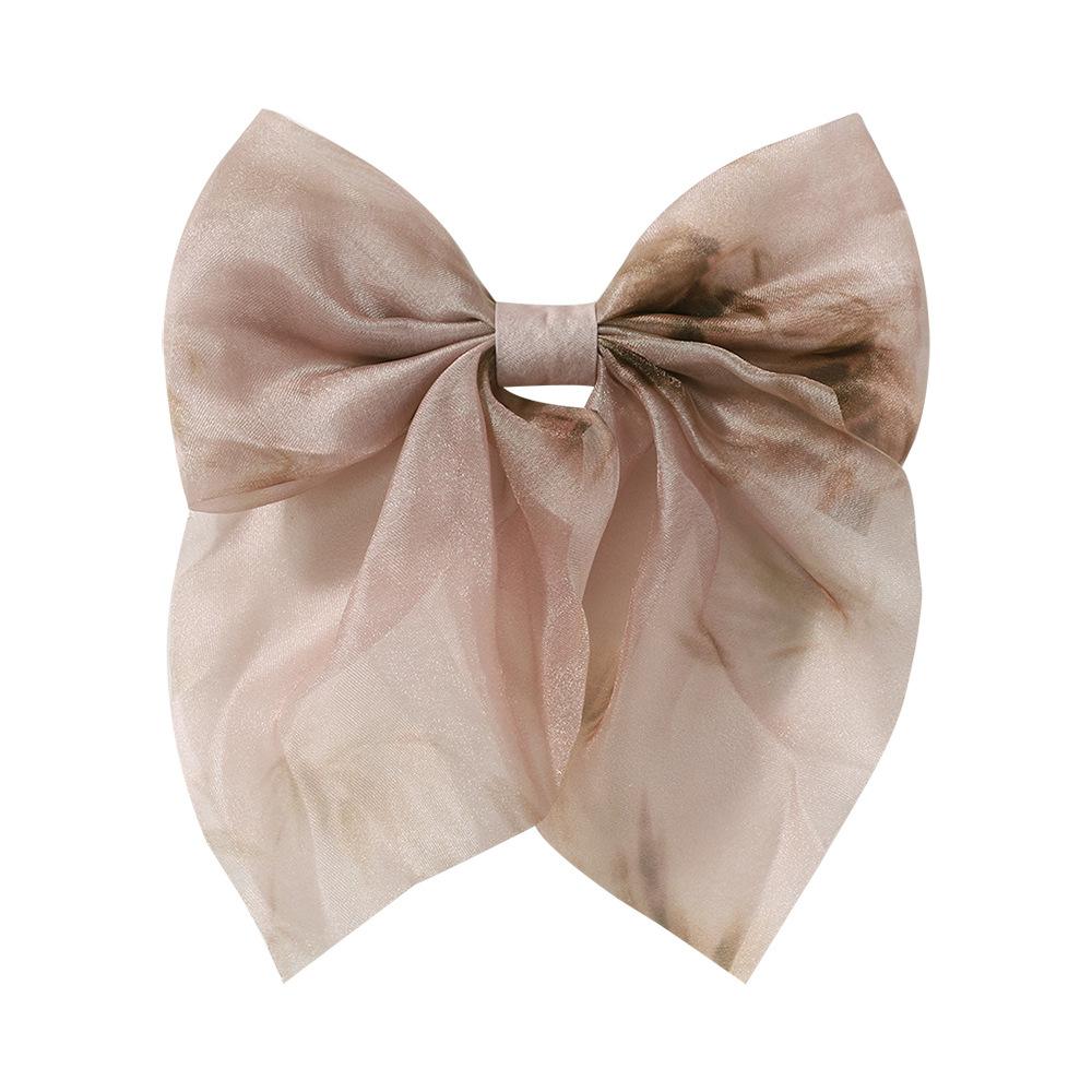 2Pcs Baby Hair Clip for Girls Hair Tie Ink Style Bow Kid Hair Accessory Sping Autumn Princess Children Hairband